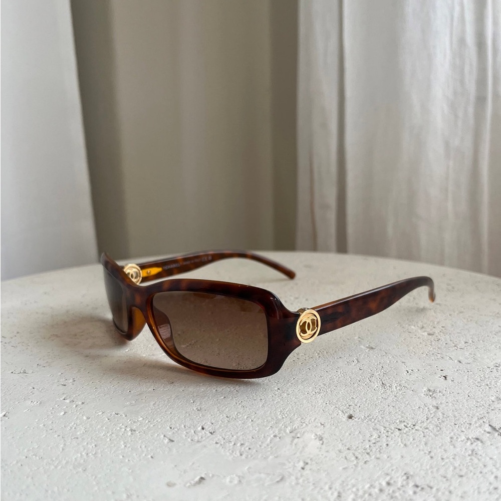 Chanel Vintage Brown Rectangular Glasses